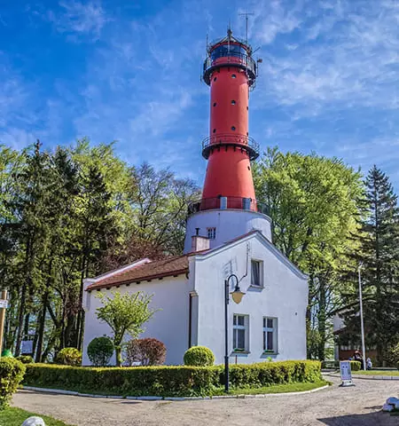 Latarnia Morska w Rozewiu obok Jastrzębiej Góry